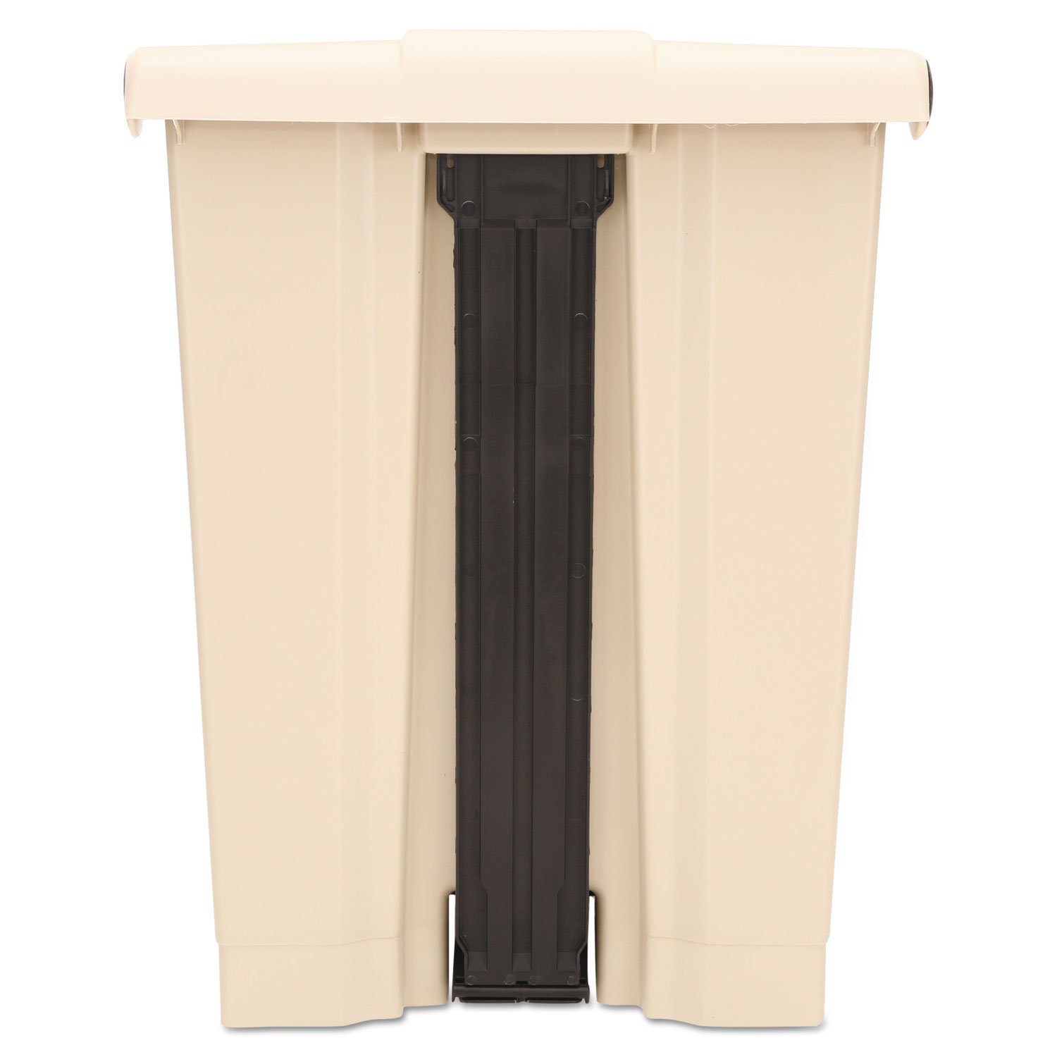 Rubbermaid Commercial Fire-Safe Step-On Receptacle, Rectangular, Polyethylene, 18 Gallons, Beige (614500BG) - Image 4