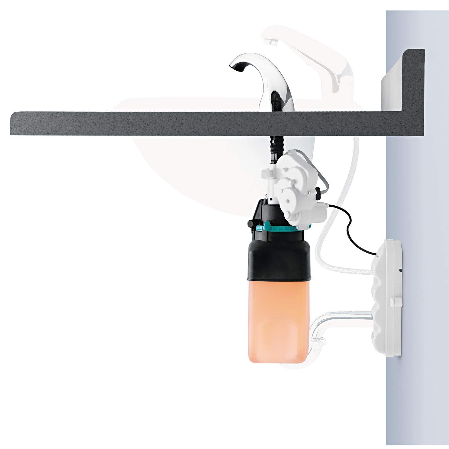 Rubbermaid Commercial One-Shot Foam Soap Dispenser, Low Profile Metal, Polished Chrome (FG4870465) - Image 5