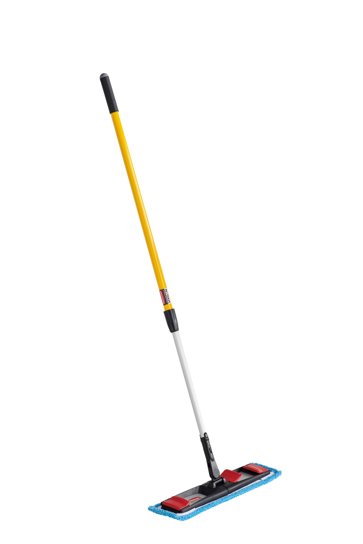 Rubbermaid Commercial Products 18 inch Adaptable Flat Mop Microfiber Pad, Blue, for Janitorial/Professional Cleaners and Light-Duty Cleaning/Mopping with Tab/Pocket Functions - Image 5